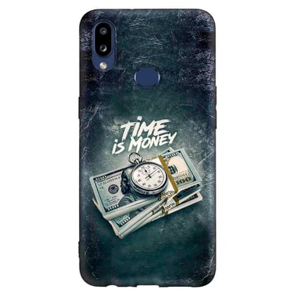 Time is Money Samsung A10s Premium Embossed Mobile cover
