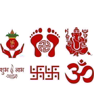 Decor Villa DIWALI COMBO Festive Sticker ( 35 x 58 cms )