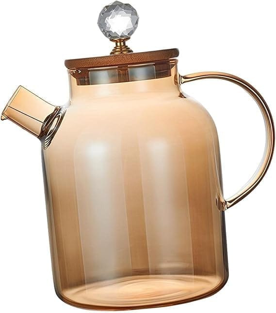 Glass teapot Kettle Teapot with Stainless Steel Infuser, Glass Teapot for Loose Leaf Tea, Blooming Tea, and Herbal