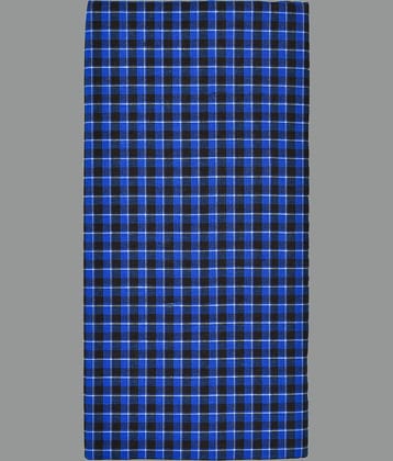 Shyam Handloom Cotton Men's Lungi Blue ( Pack of 1 )