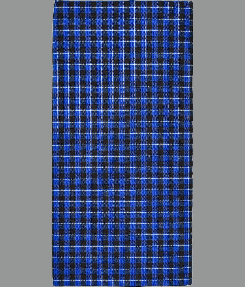 Shyam Handloom Cotton Men's Lungi Blue ( Pack of 1 )