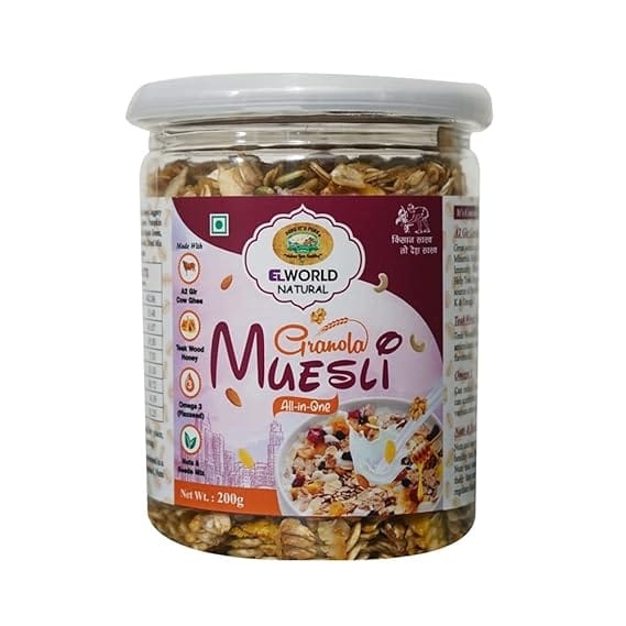 Elworld Agro & Organic Food Products Granola Muesli Nuts & Seeds 400g