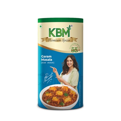 KBM Premium Spices Garam Masala, 100 gm Cyl