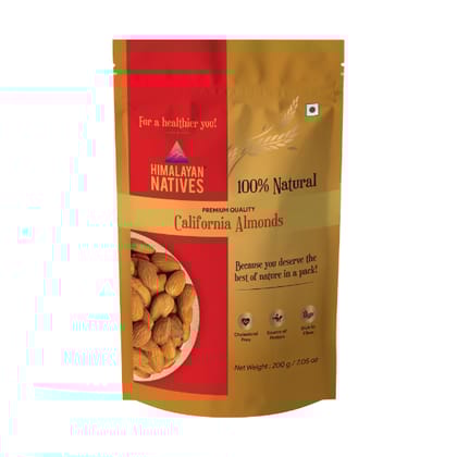 Himalayan Natives California Almonds 200 Gms