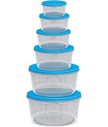 Milton Store It Plastic Container Set of 6, Blue