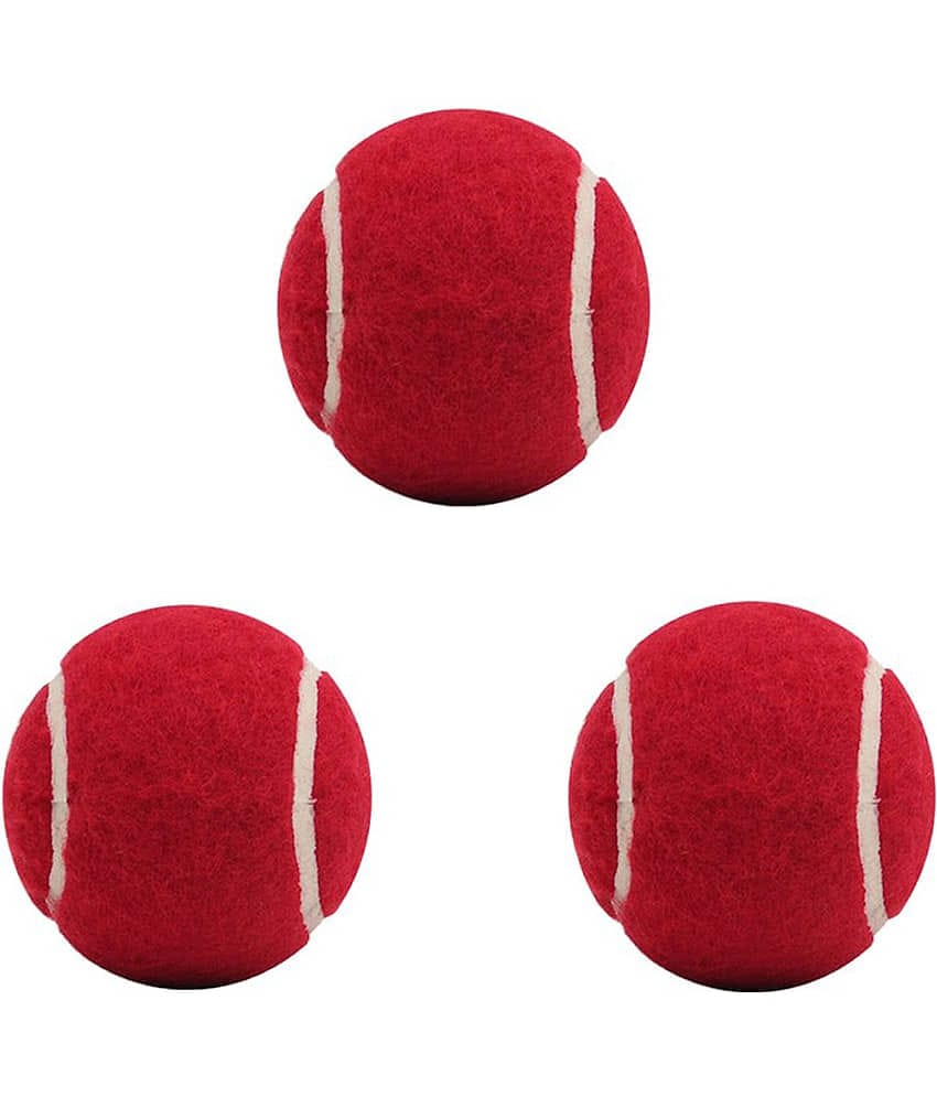 VINTO TENNIS CRICKET BALL  RED (PACK OF 3)