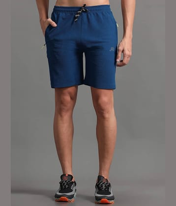 JILZ Blue Polyester Men's Shorts ( Pack of 1 )