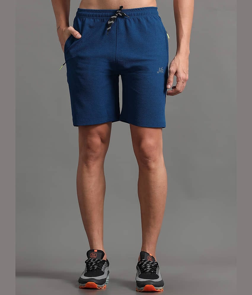 JILZ Blue Polyester Men's Shorts ( Pack of 1 )