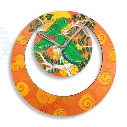 Kerala Mural Art on Moon Clock DIY Kit by Penkraft