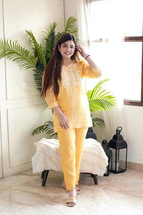 Ruksar Mango Thread Work Cordset-XXL