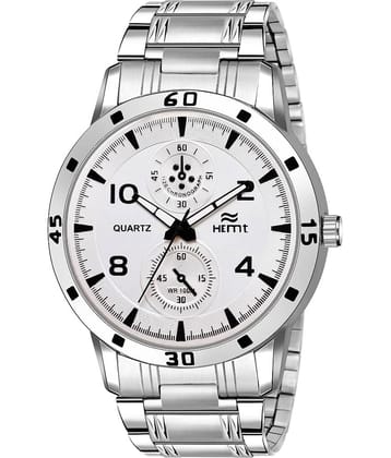Hemt Silver Metal Analog Men's Watch