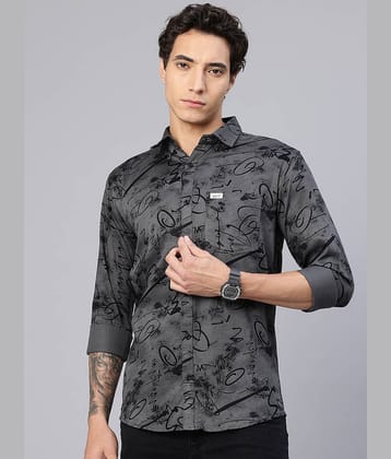 MAJESTIC MAN 100% Cotton Slim Fit Printed Full Sleeves Men's Casual Shirt - Cream ( Pack of 1 )