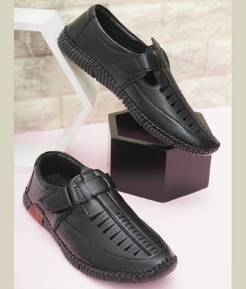 Akiko - Black Men's Sandals