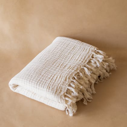Fyra Fringe Throw-Fyra - Natural