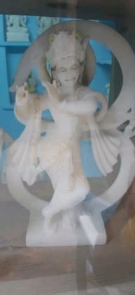 Marble Krishna Statue, 2 Feet, Home