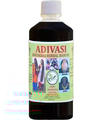 ADIVASI BHRINGRAJ HERBALS - Anti Hair Fall Bhringraj Oil 250 ml ( Pack of 1 )