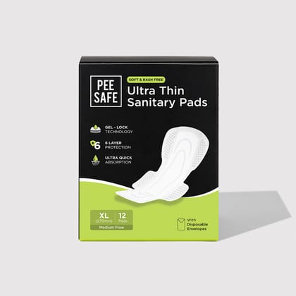 Ultra Thin Sanitary Pads - XL (12 Pads) - BYOC Ultra Thin Sanitary Pads - XL (12 Pads) - BYOC - Default Title