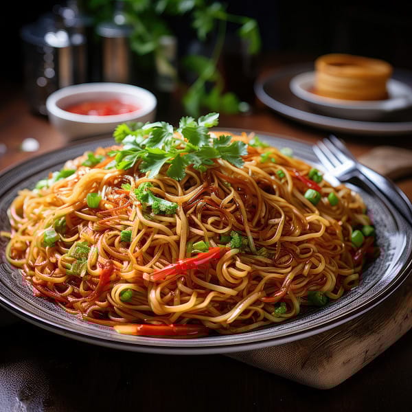 Chilli garlic noodles (750 ml)