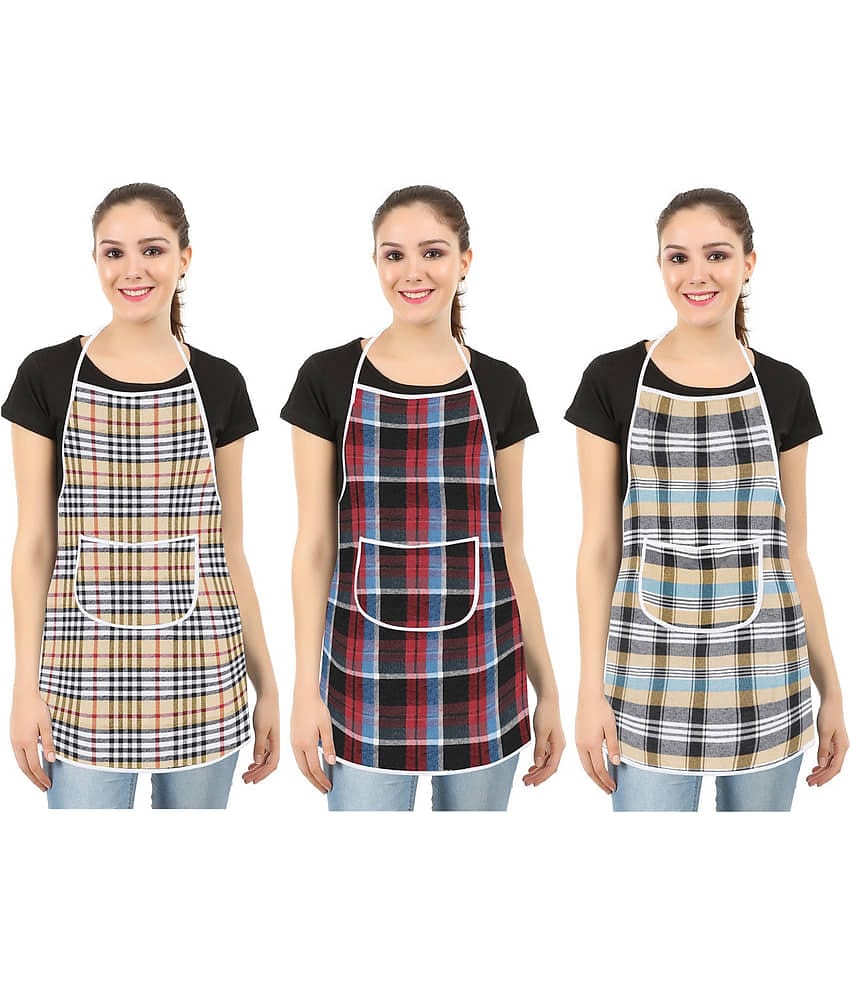 E-Retailer Set of 3 Cotton Apron