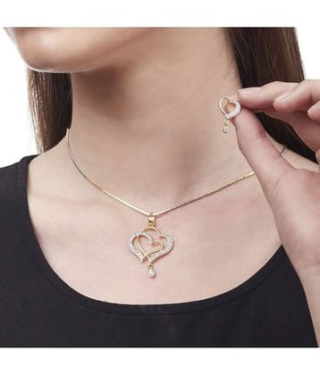 Sunhari Jewels Golden Pendant set ( Pack of 1 )