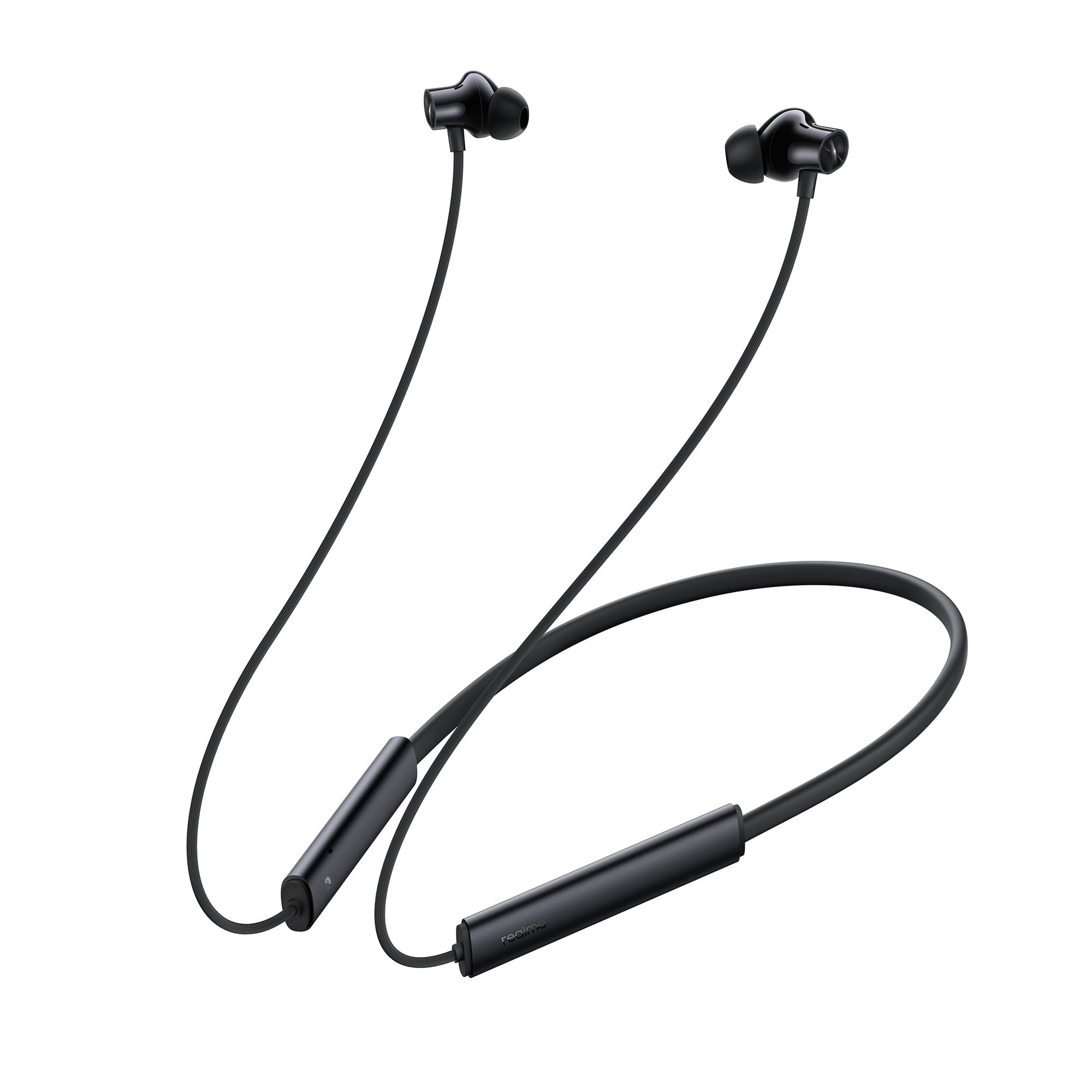 realme Buds Wireless 3 in Ear Bluetooth Headphones,30dB ANC, Spatial Audio,13.6mm Dynamic Bass Driver,Upto 40 Hours Playback, Fast Charging, 45ms Low Latency for Gaming,Dual Device Connection (Black) realme Buds Wireless 3 in Ear Bluetooth Headphones,30d