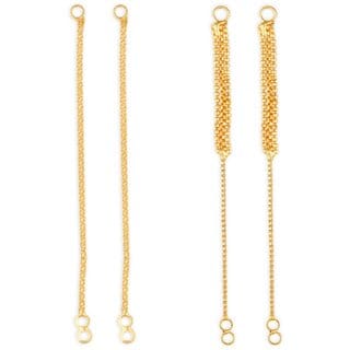 1gram gold Plated Kanchain Ear chain earcuff Ear to Ear Combo for Women & Girls