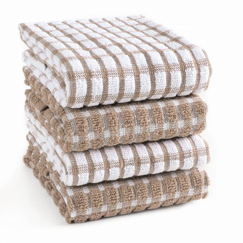 Furnofy Cotton 340 GSM Hand Towel Set Beige (Pack Of 4)