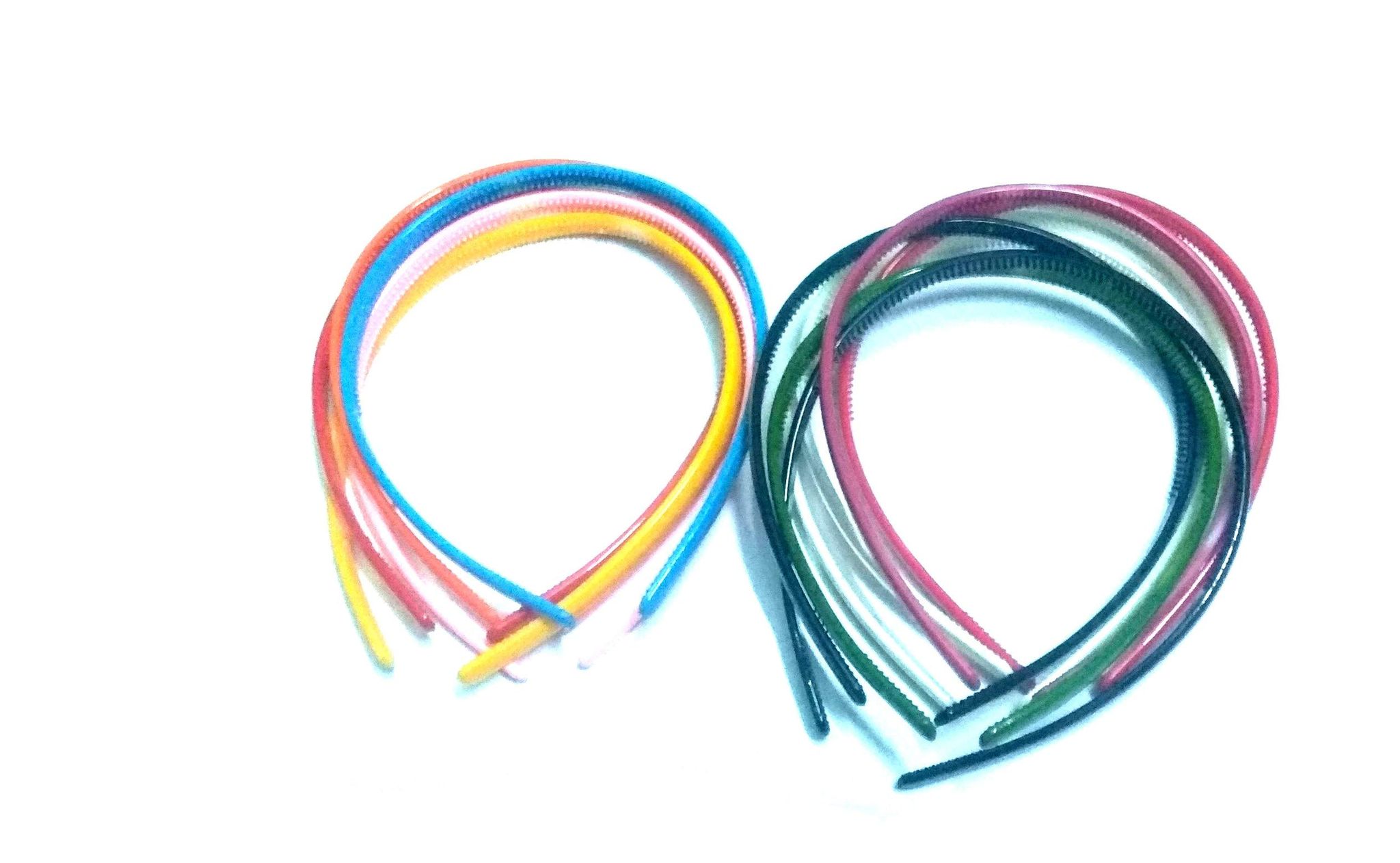 Nawani Women's Plastic Hoop Accessories Hair Band (Size- 16x14x1 cm, Multi), 12 Pic
