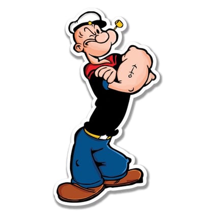 Popeye Cartoon Fridge Magnet  Anime Refrigerator Sticker Birthday Return Gift for Kids