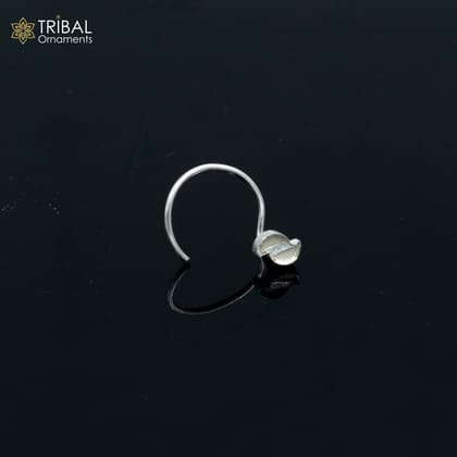 925 sterling silver unique nose pin u band tribal jewelry np90