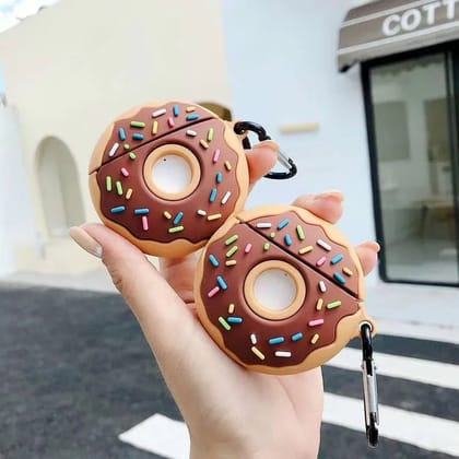 Cute Donut Rubber Silicone Airpod Case-Airpod (1st Gen / 2nd Gen)