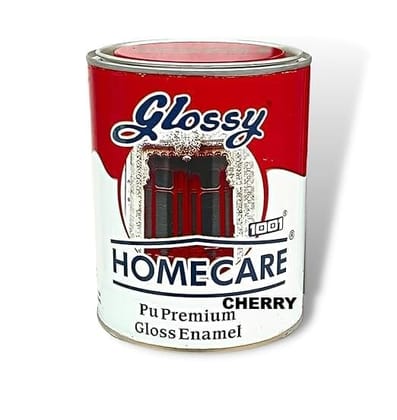 1001 Glossy Homecare Cherry PuPremium Gloss Enamel Paint, | High Gloss Finish | PU Finish | Fade Resistant I Wall Paint I Metal Paint I (1 Ltr)