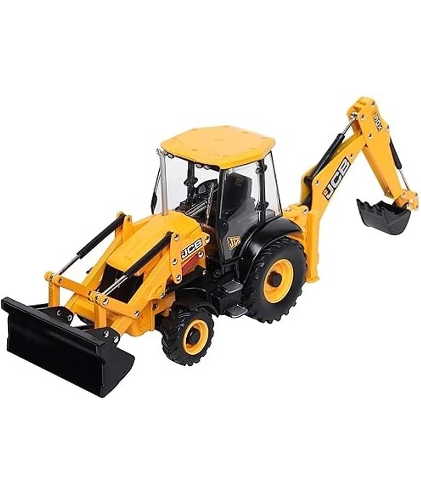 Freedy Pack Of-1 2in1 Unbreakable Pull Back JCB Construction Loader Truck Vehicle Toy  (for kids Push Dozer Excavator Bulldozer Construction Toys Truck Machine-Multi, Pack of: 1)