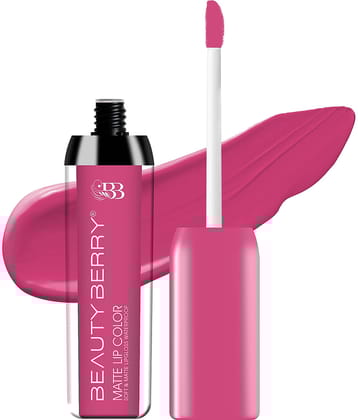 Beauty Berry Soft & Matte Waterproof Lip Color Liquid Lipstick 4.5g, Girls Talk (Shade - 13)