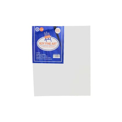 Roy Canvas Board - Black & White - Multiple Sizes-White / 10X12