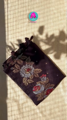 Semi khadi silk saree with Jhamdhani style weaving