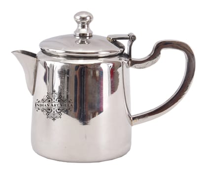 Indian Art Villa Steel Milk Pot Tea Pot & Sugar Pot With Shine Finish Design,Serverware, For Home, Hotels & Restarauant,-Tea