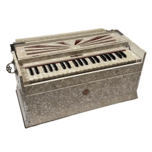 BINA SPL NANAKSAR/RARA SAHIB 3.5 octaves triple bellow Double Reed Harmonium