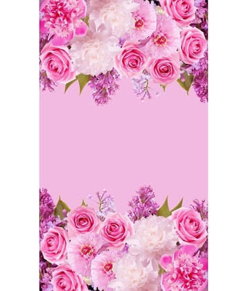 BELLA TRUE Abstract Printed Semi-Transparent Eyelet Curtain 5 ft ( Pack of 1 ) - Multicolor