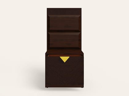 Goldust V2 Solidwood Bedside Table - 1-Year Warranty, Fine Walnut, Sheesham Wood Goldust V2 Solidwood Bedside Table - 1-Year Warranty, Fine Walnut, Sheesham Wood