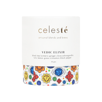 Turmeric Ginger Tea | Vedic Elixir-Loose Leaf (50gm) (20 to 22 Cups)