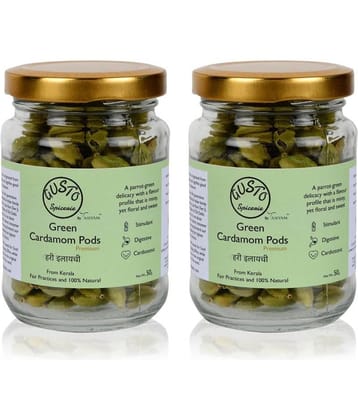 Tassyam Green Cardamoms (Elaichi) 100 gm Pack of 2
