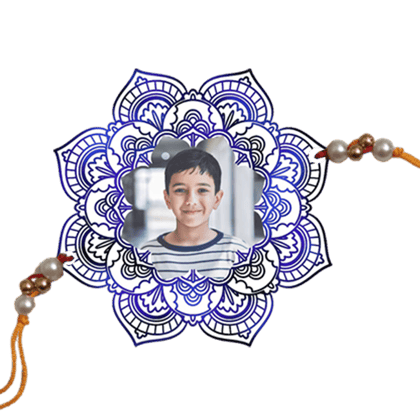 Photo Rakhi ( Customized / Personalized / My Handsome Bro Photo Rakhi-2 Piece