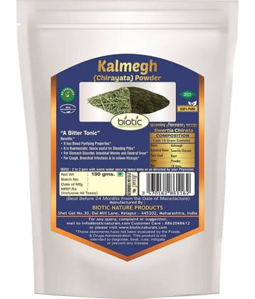 Biotic Kalmegh Powder / Chirayata / Swertia Chirata Powder 100 gm