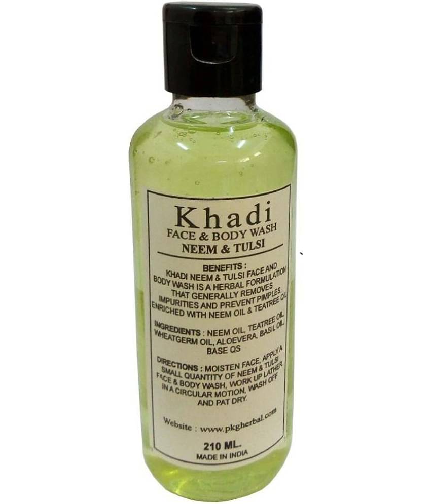 Khadi Herbal Neem & Tulsi Face & Body Wash 210 ml
