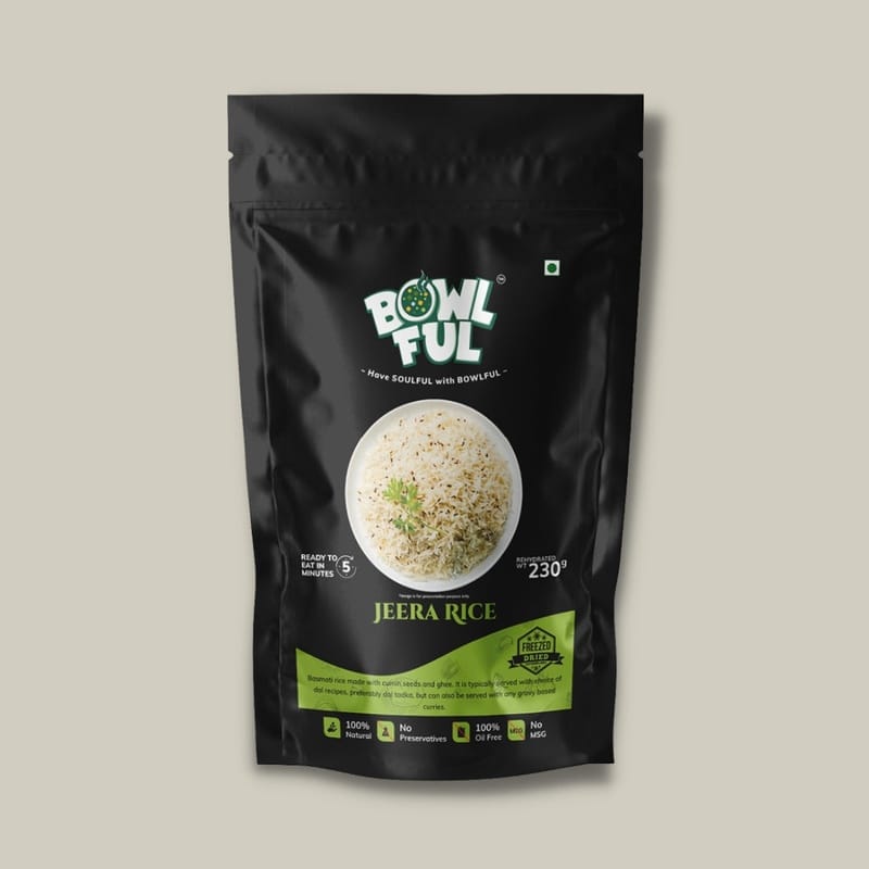 Bowlful Jeera Rice - 75g Net, Aromatic Cumin Basmati Rice
