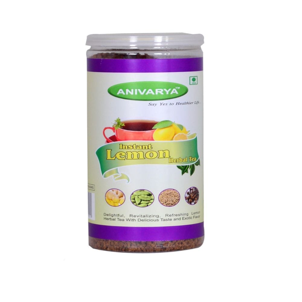 Instant Lemon Herbal Tea Jar