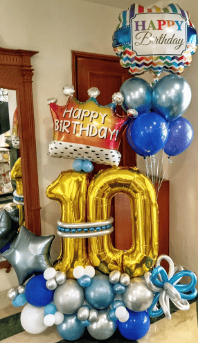 Balloon Bouquet - 10th Birthday - Flowers | Buy online on ZillyBuy
