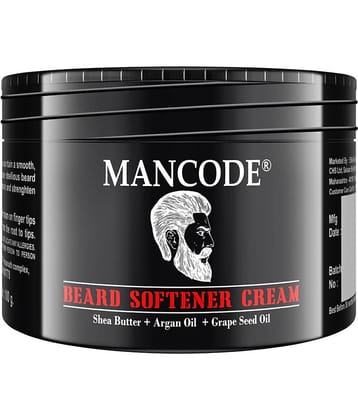 Mancode Beard Softener Cream - 100gm , for Frizzy Rough Dry Mustache and Beard (Pack of 1)