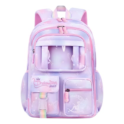 Storite School Backpacks for Girls Stylish Bags for Girls Kids 7-12 Years Old Cartoon Water Resistant Backpack Durable Burden Relief School Bag Birthday Gift